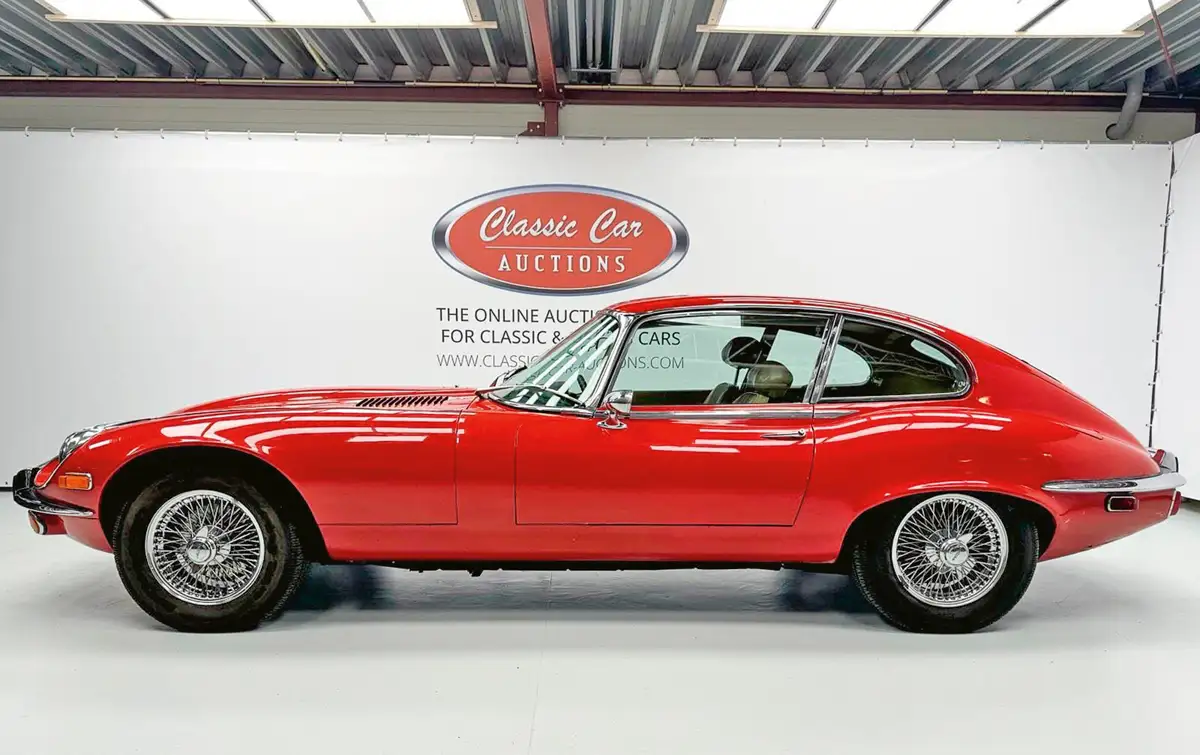 1972-ben érkezett első gazdájához ez a V12-es, 2+2 üléses Jaguar E. 55 000 euró­ért adták volna oda, de csak 35 000-et adtak volna érte